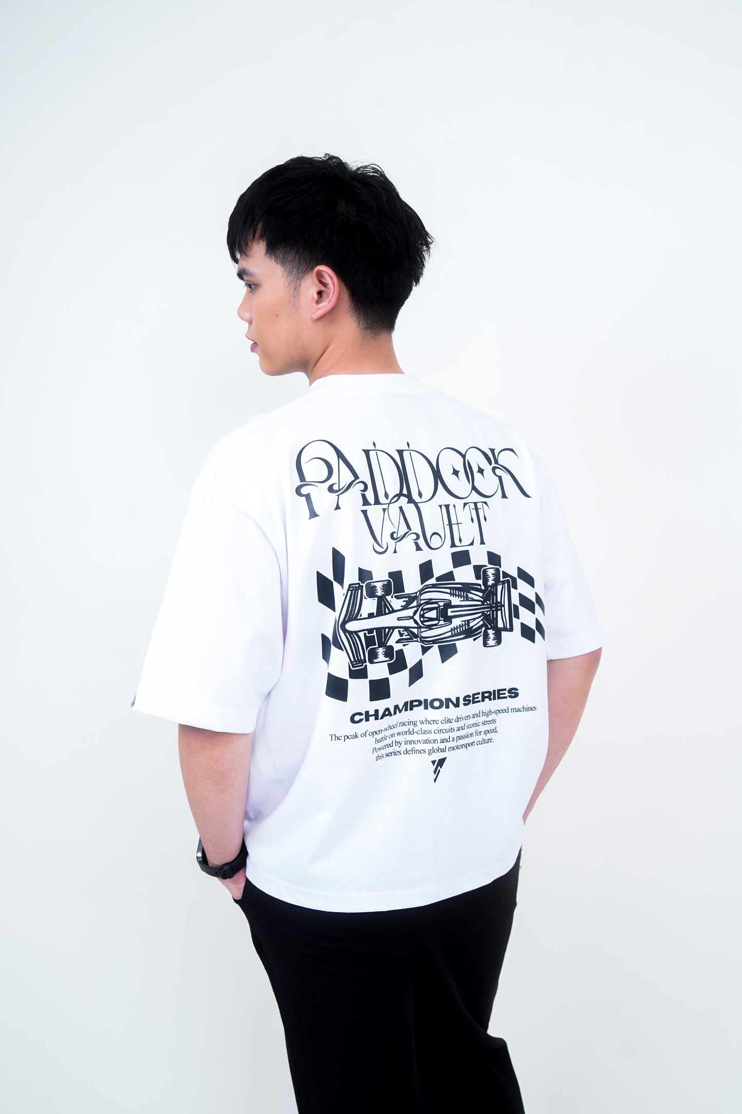 RACEWAY EDITION CROPPED SHIRT | WHITE