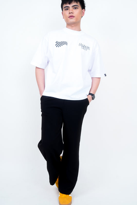 RACEWAY EDITION CROPPED SHIRT | WHITE