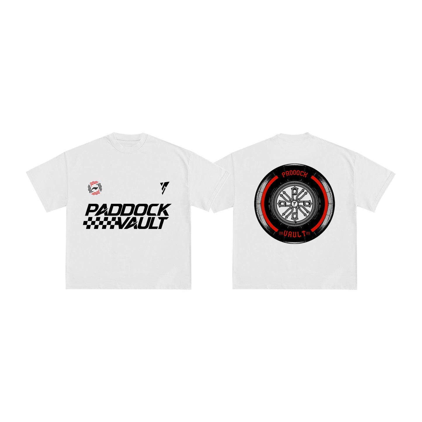 TRACK BURN CROPPED TEE