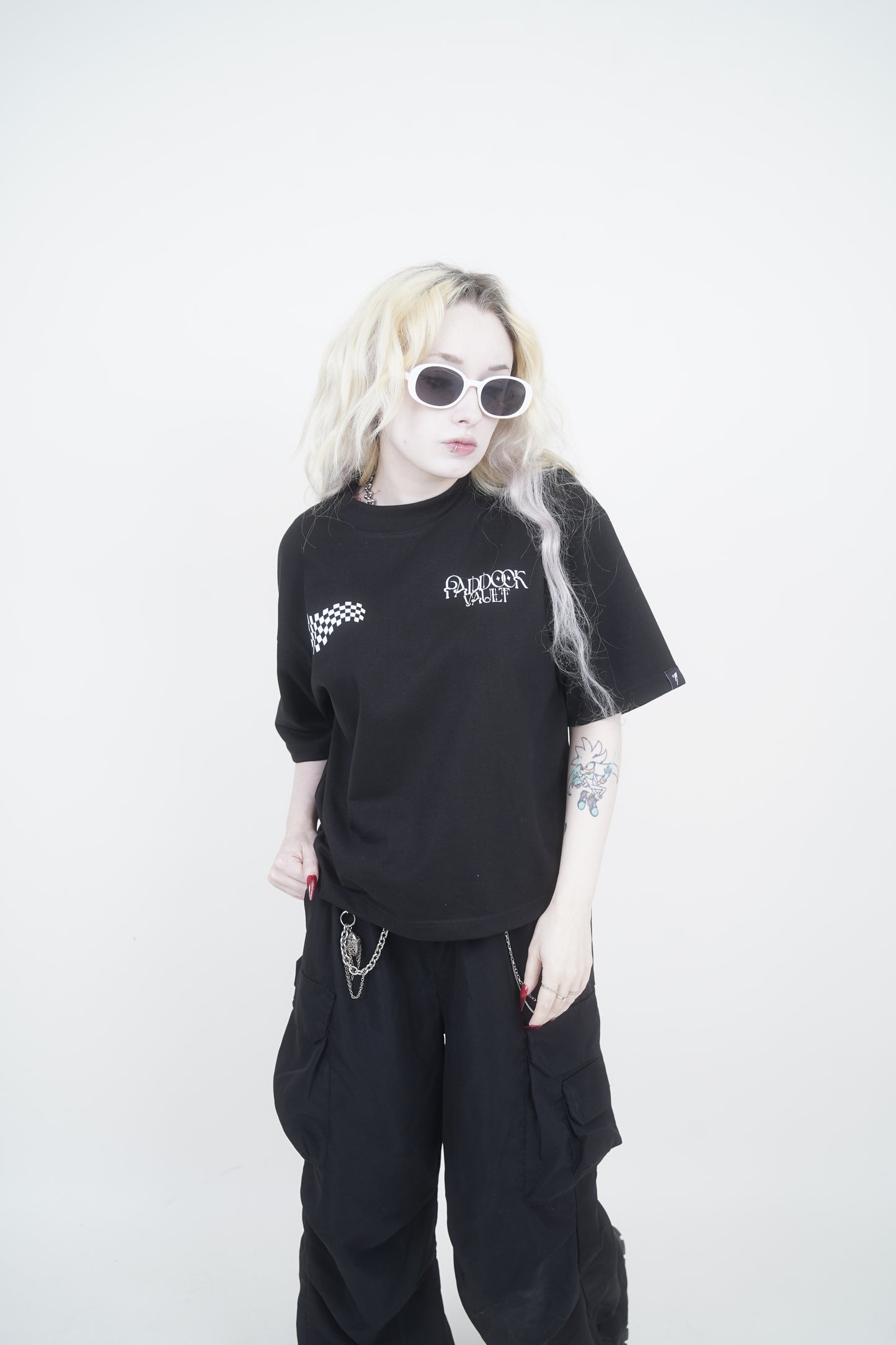 RACEWAY EDITION CROPPED SHIRT | BLACK