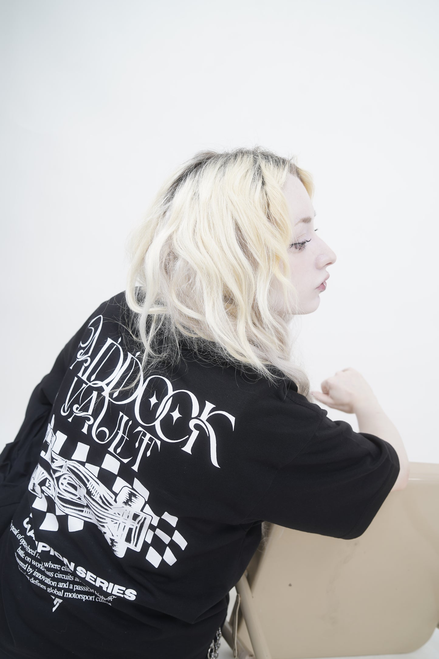 RACEWAY EDITION CROPPED SHIRT | BLACK