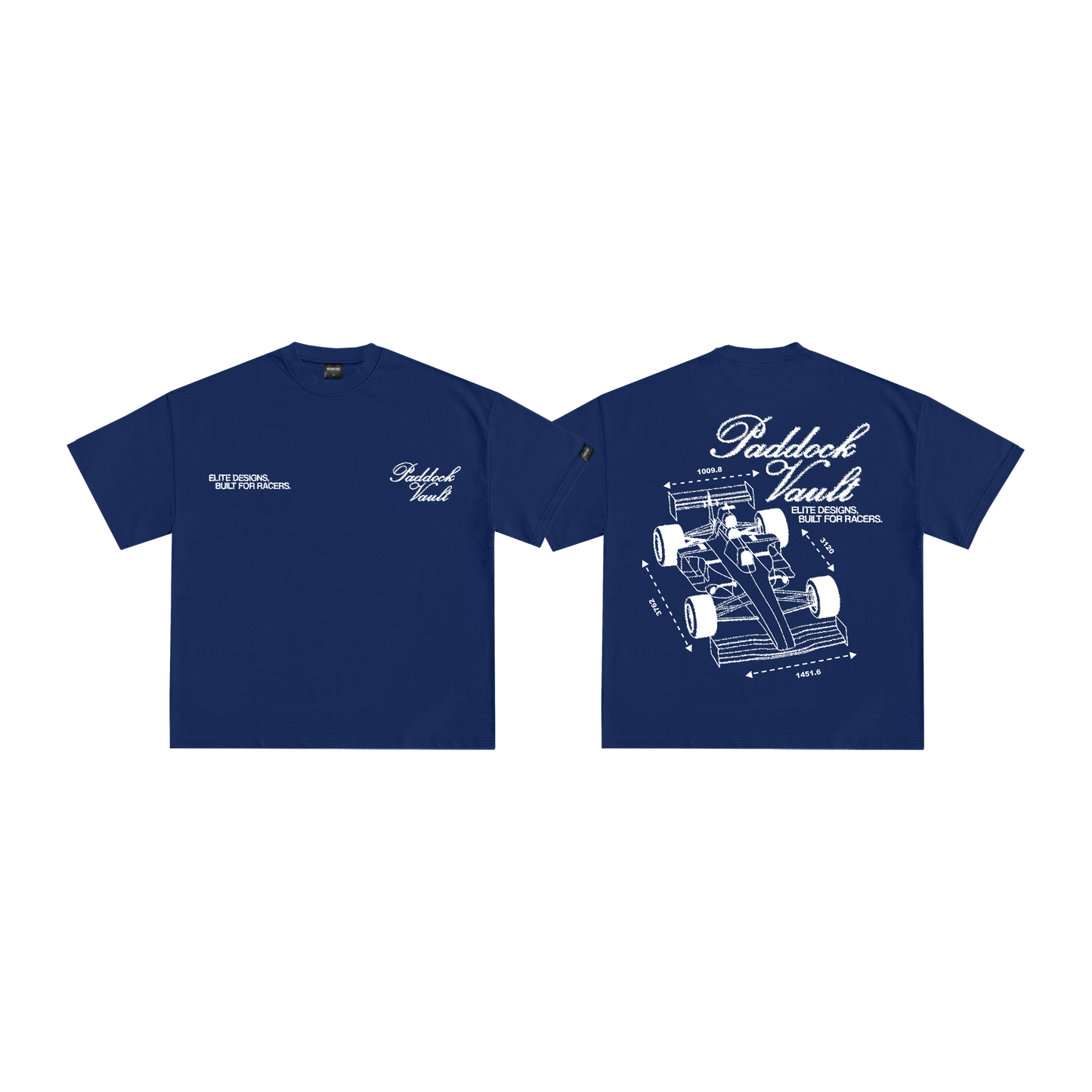 BLUEPRINT RACER TEE | BLUE